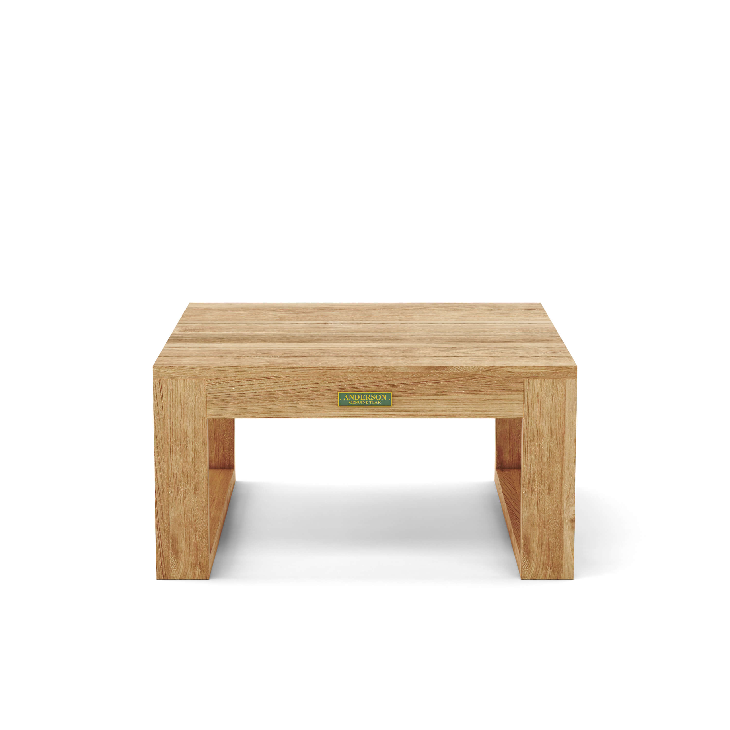 Anderson Teak Straight Side Table – Solid Teak Outdoor End Table
