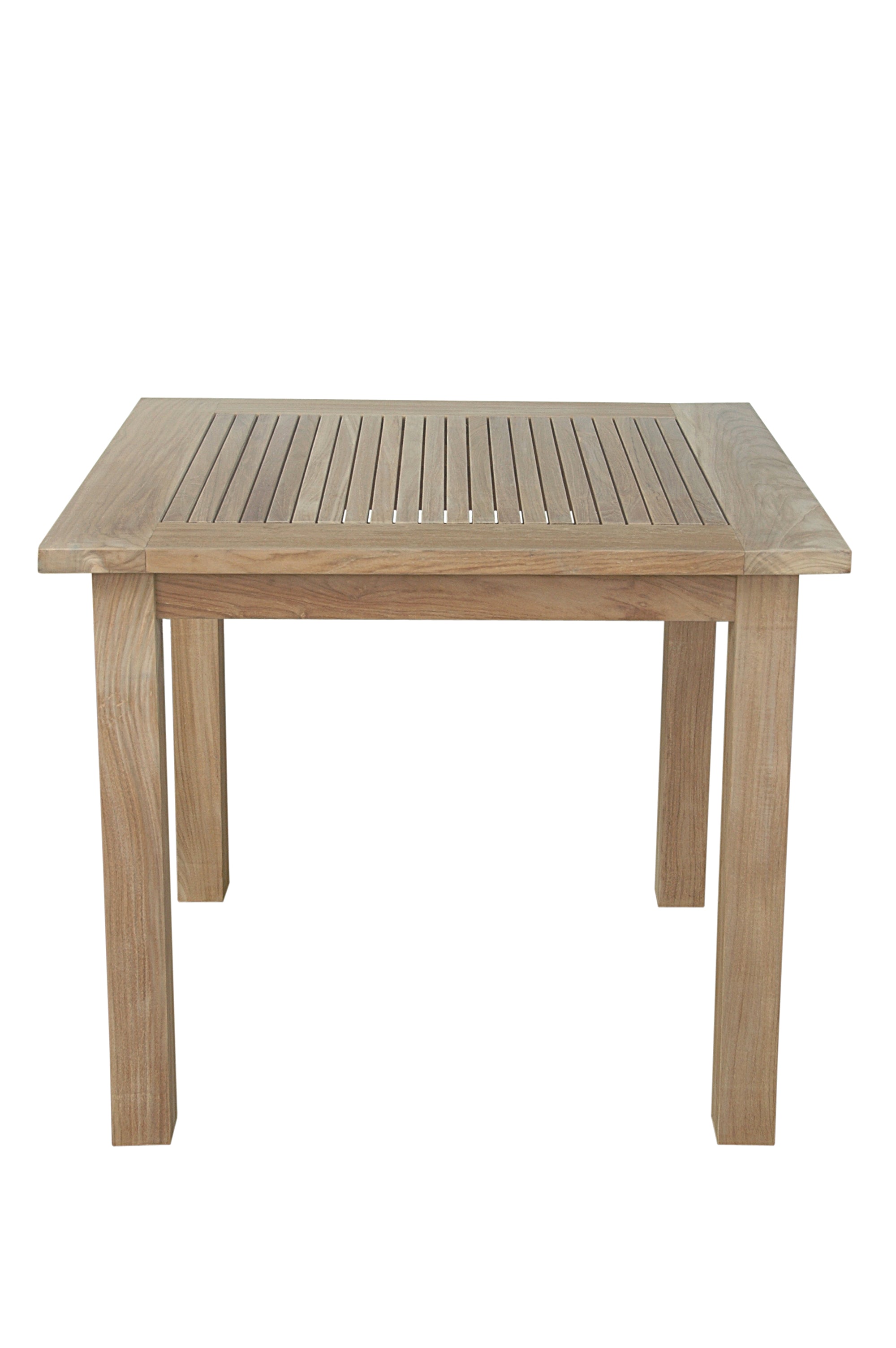 Anderson Teak Windsor 35″ Square Bistro Table – Solid Teak Outdoor Patio Table