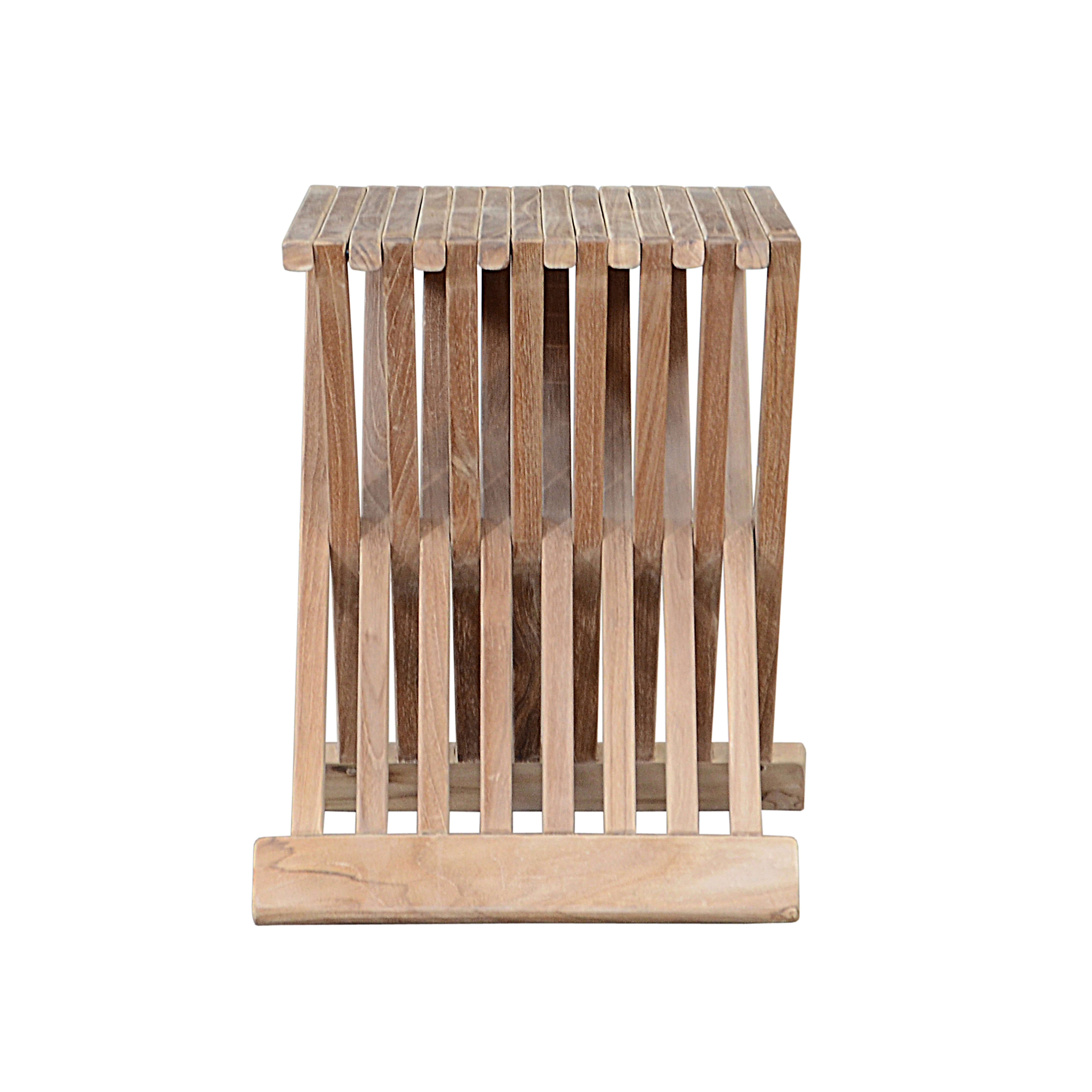 Anderson Teak Marilla 16″ Folding Side Table – Solid Teak Outdoor Table
