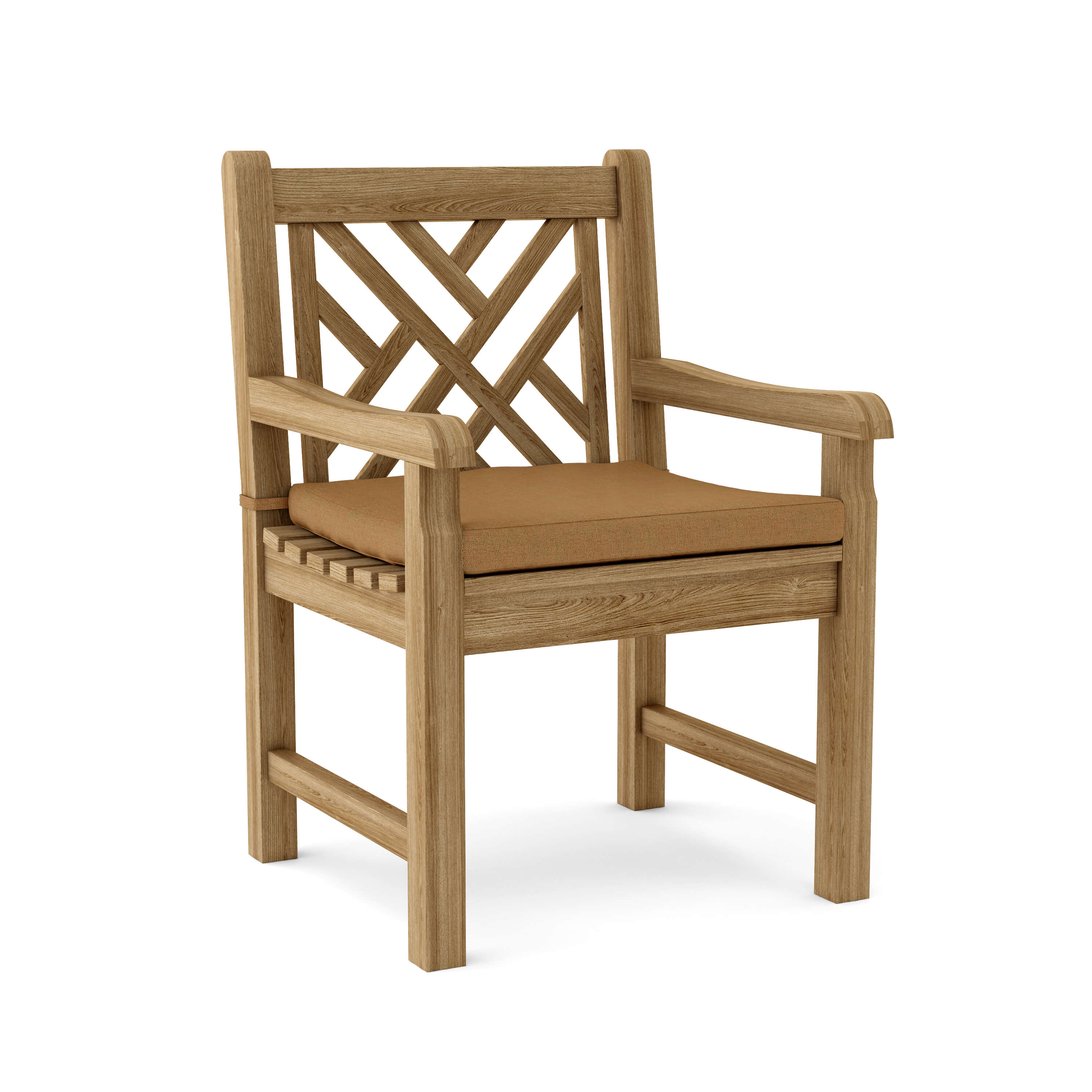 Anderson Teak Vilano Dining Armchair – Solid Teak Outdoor Dining Seating