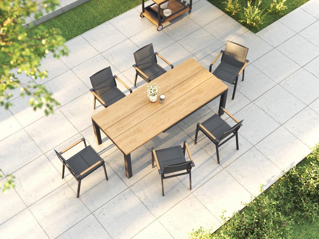 Planka Extension Table 230 SS Powder Coated - Ambiance Image~~