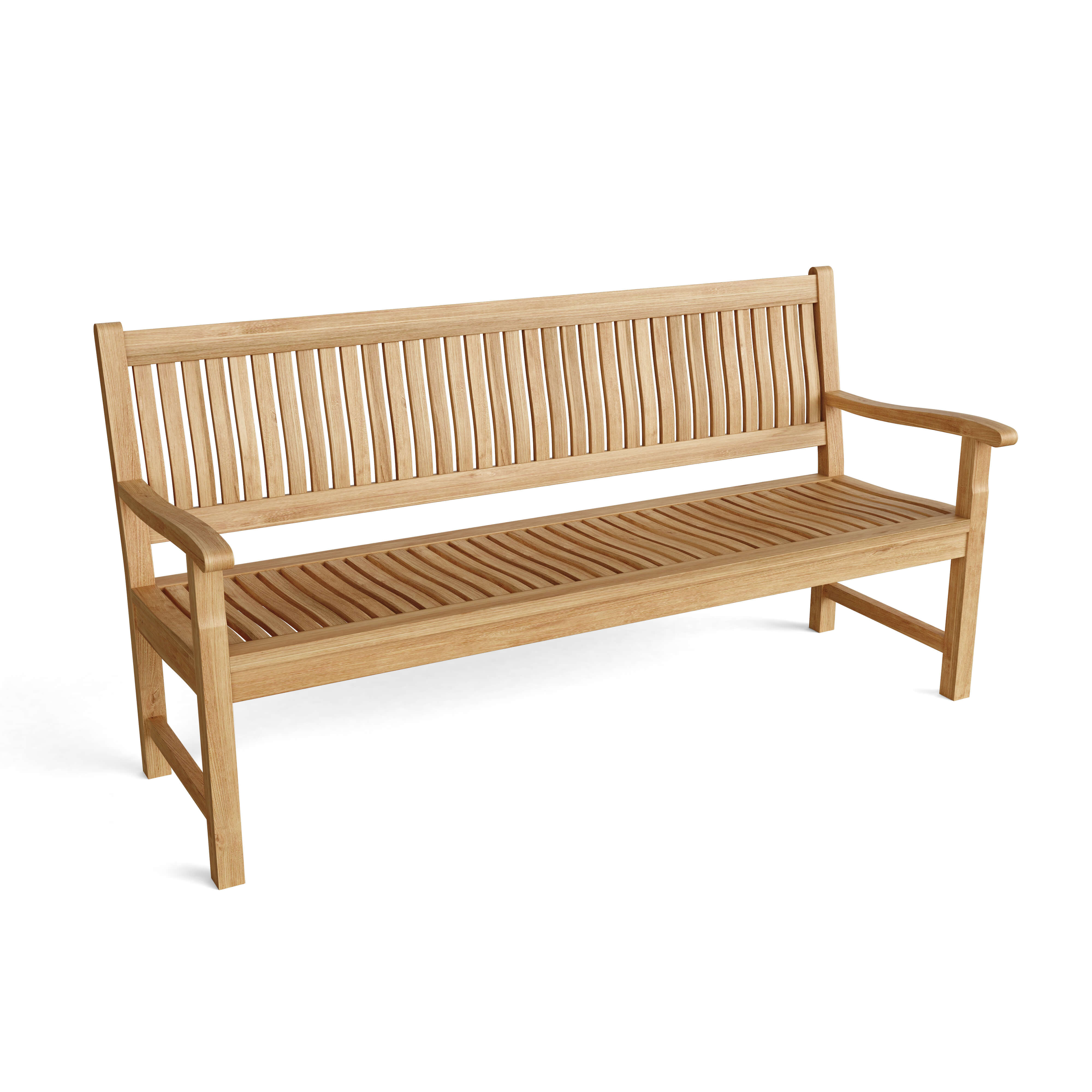 Anderson Teak Del-Amo 4-Seater Bench – Solid Teak Outdoor Garden Bench