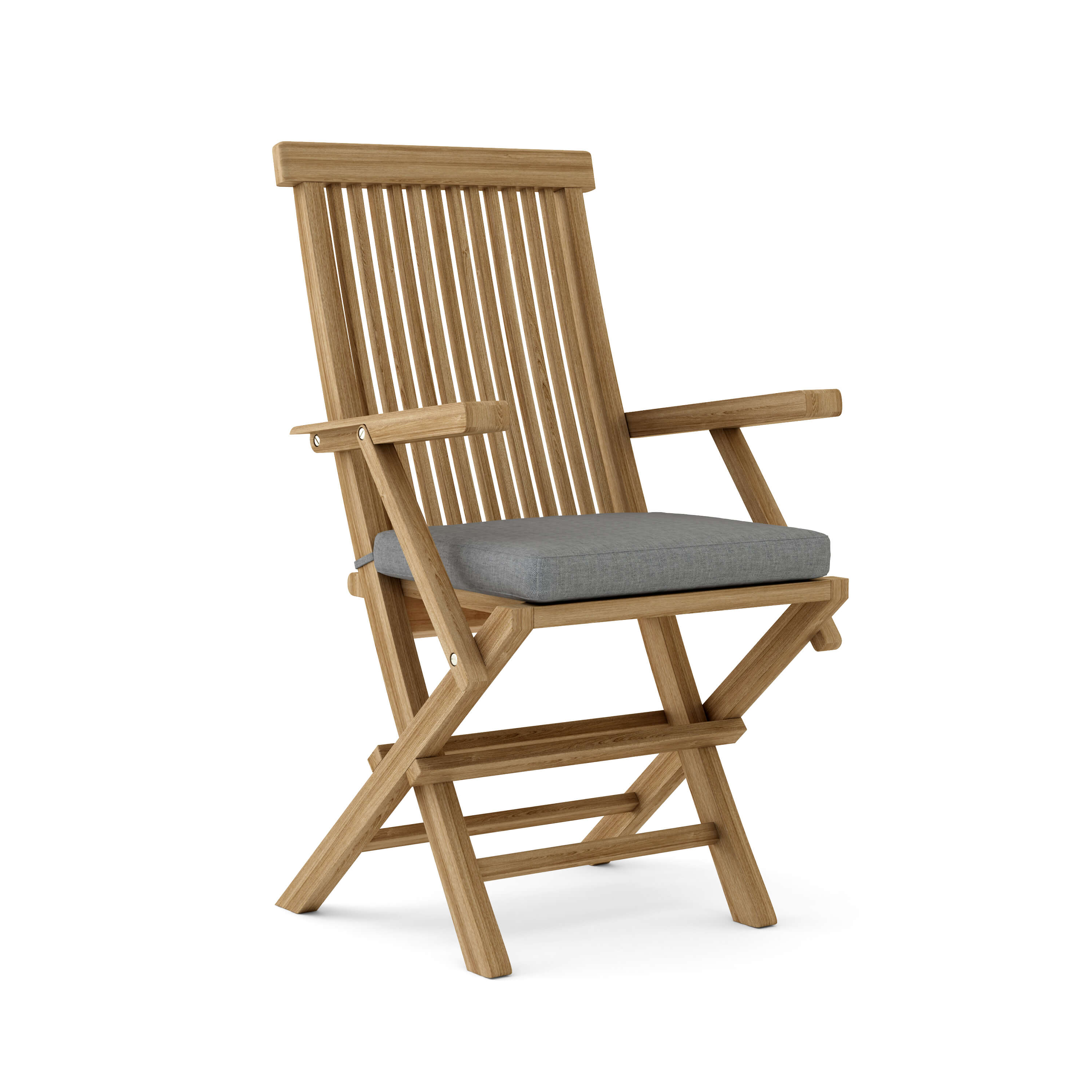Anderson Teak Classic Folding Armchair (2-PC) – Solid Teak Outdoor Seating