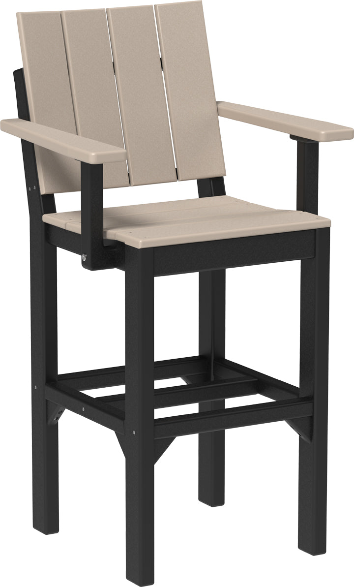 LuxCraft – Urban Arm Chair – Modern Outdoor Dining Chair with Armrests