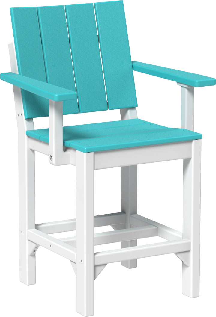 LuxCraft – Urban Arm Chair – Modern Outdoor Dining Chair with Armrests