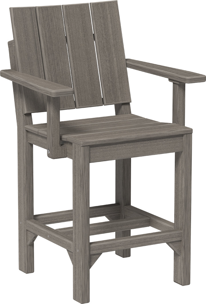 LuxCraft – Urban Arm Chair – Modern Outdoor Dining Chair with Armrests