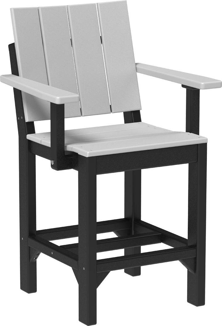LuxCraft – Urban Arm Chair – Modern Outdoor Dining Chair with Armrests
