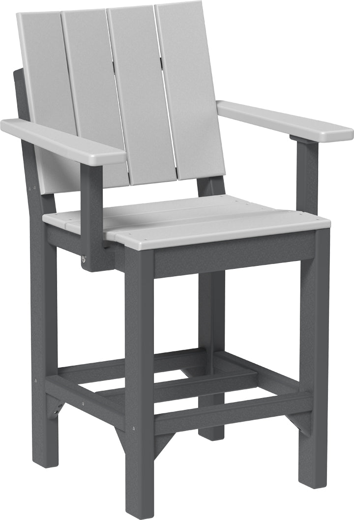 LuxCraft – Urban Arm Chair – Modern Outdoor Dining Chair with Armrests
