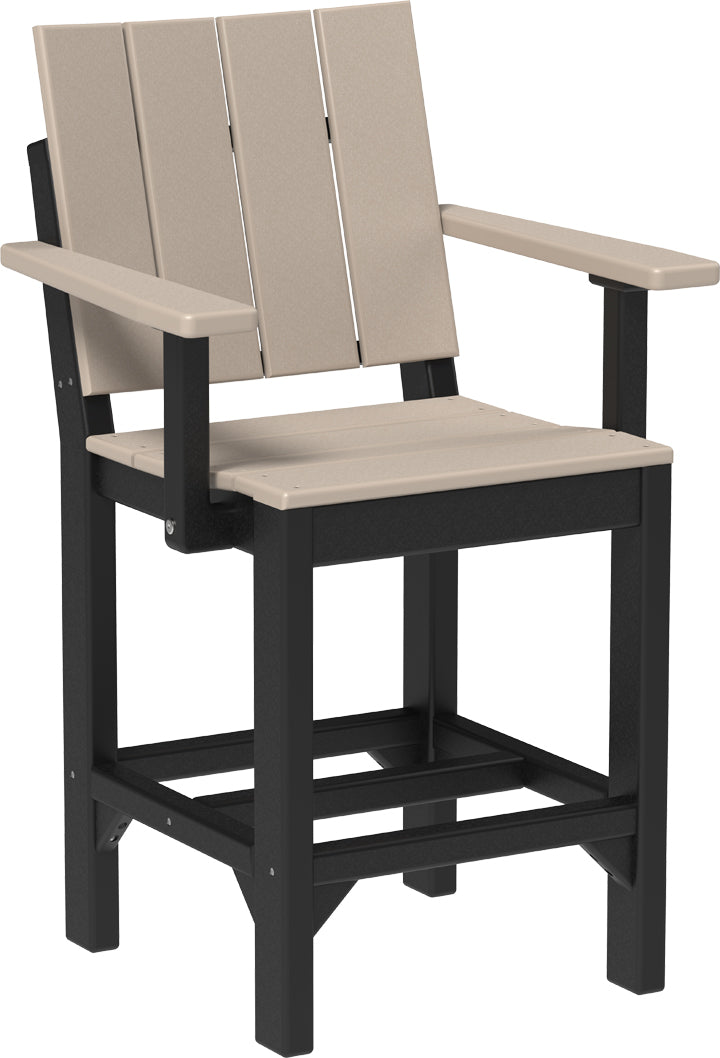 LuxCraft – Urban Arm Chair – Modern Outdoor Dining Chair with Armrests