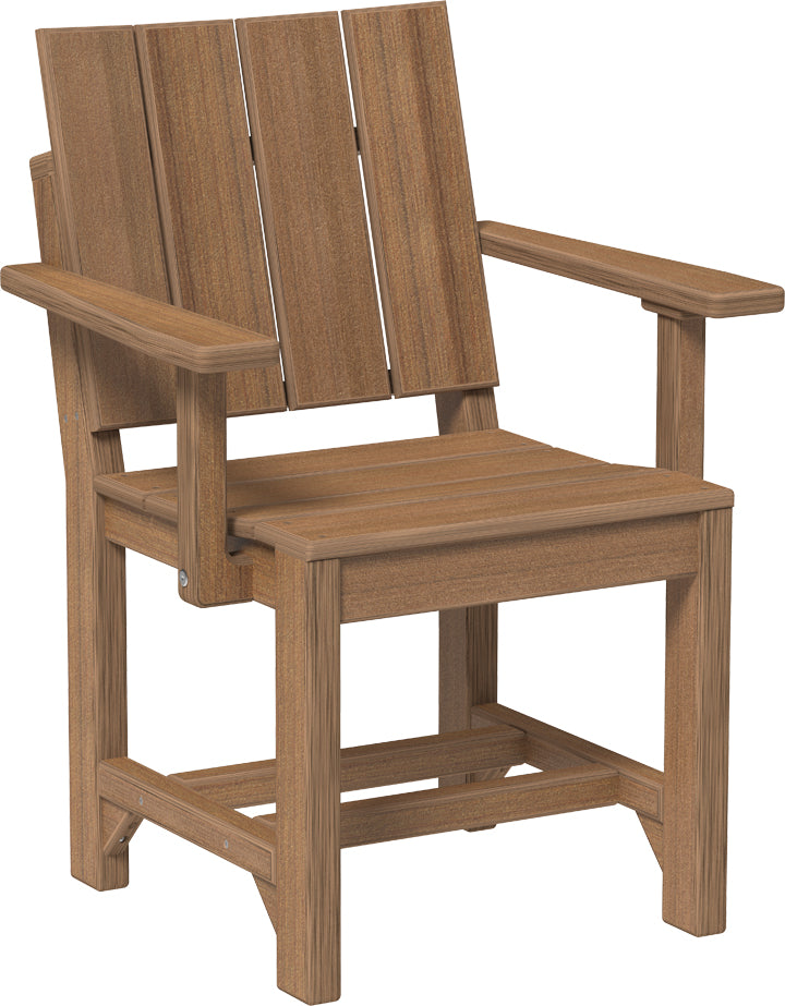 LuxCraft – Urban Arm Chair – Modern Outdoor Dining Chair with Armrests