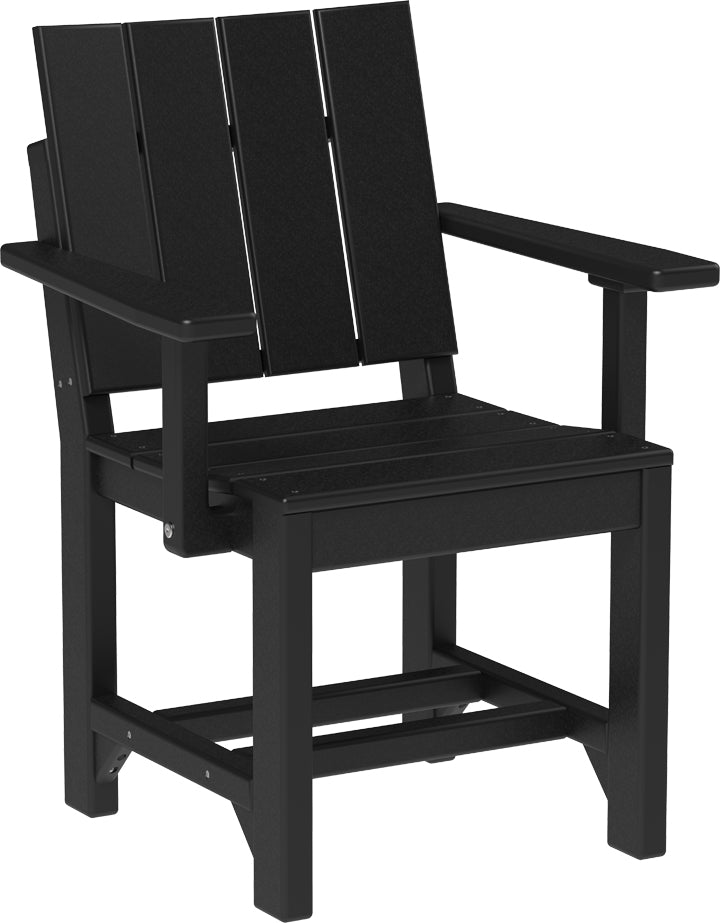 LuxCraft – Urban Arm Chair – Modern Outdoor Dining Chair with Armrests