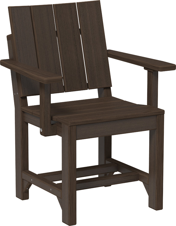 LuxCraft – Urban Arm Chair – Modern Outdoor Dining Chair with Armrests