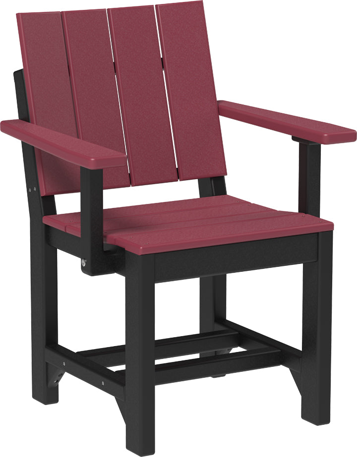 LuxCraft – Urban Arm Chair – Modern Outdoor Dining Chair with Armrests