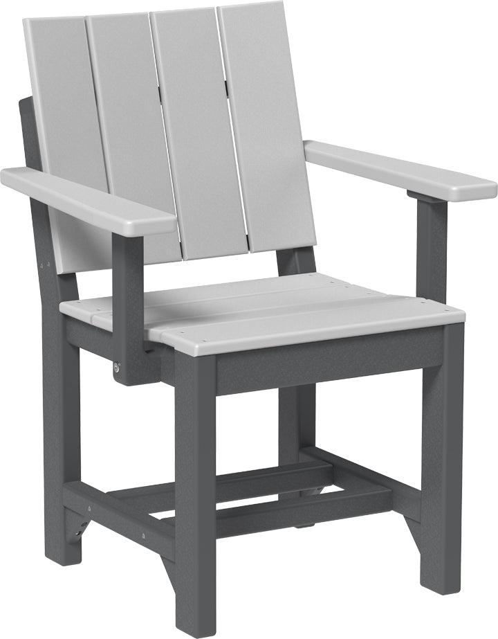 LuxCraft – Urban Arm Chair – Modern Outdoor Dining Chair with Armrests