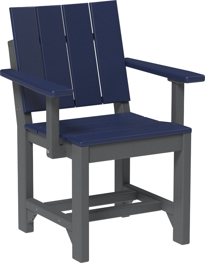 LuxCraft – Urban Arm Chair – Modern Outdoor Dining Chair with Armrests