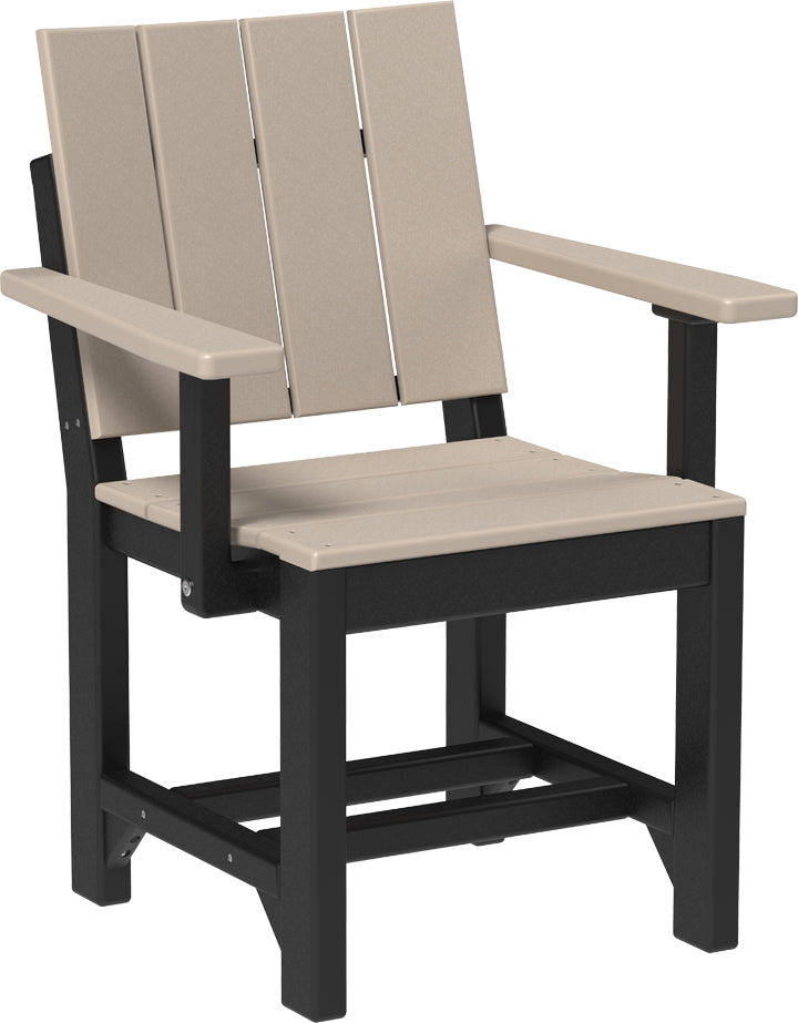 LuxCraft – Urban Arm Chair – Modern Outdoor Dining Chair with Armrests