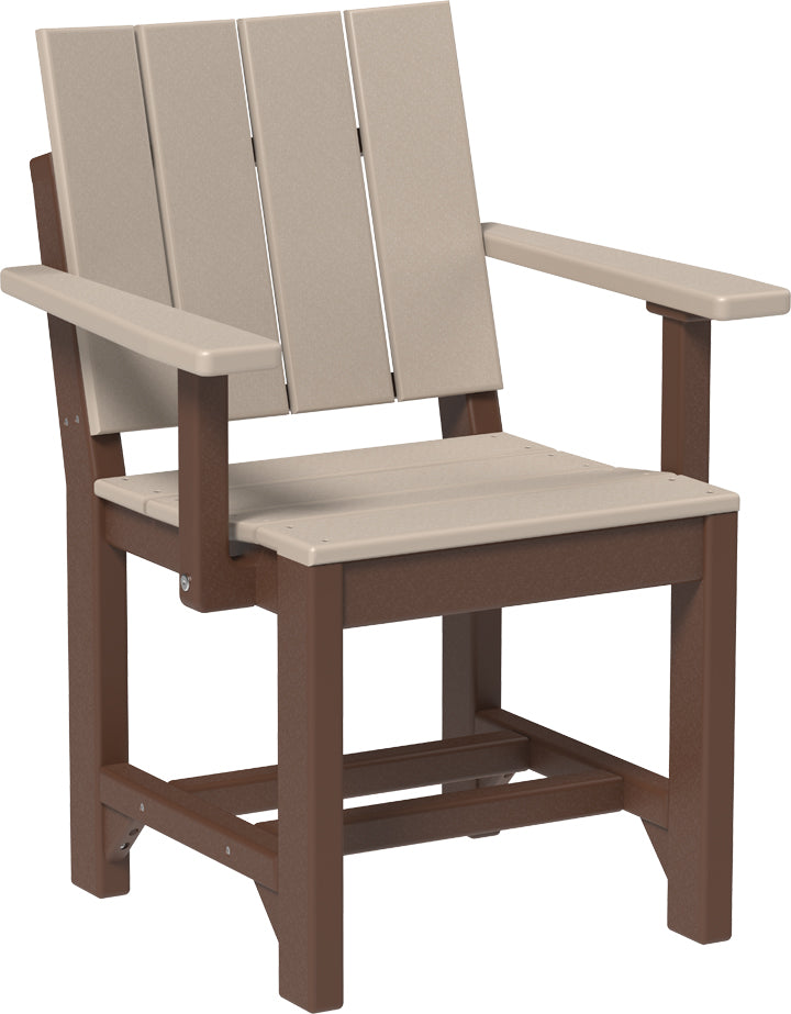 LuxCraft – Urban Arm Chair – Modern Outdoor Dining Chair with Armrests