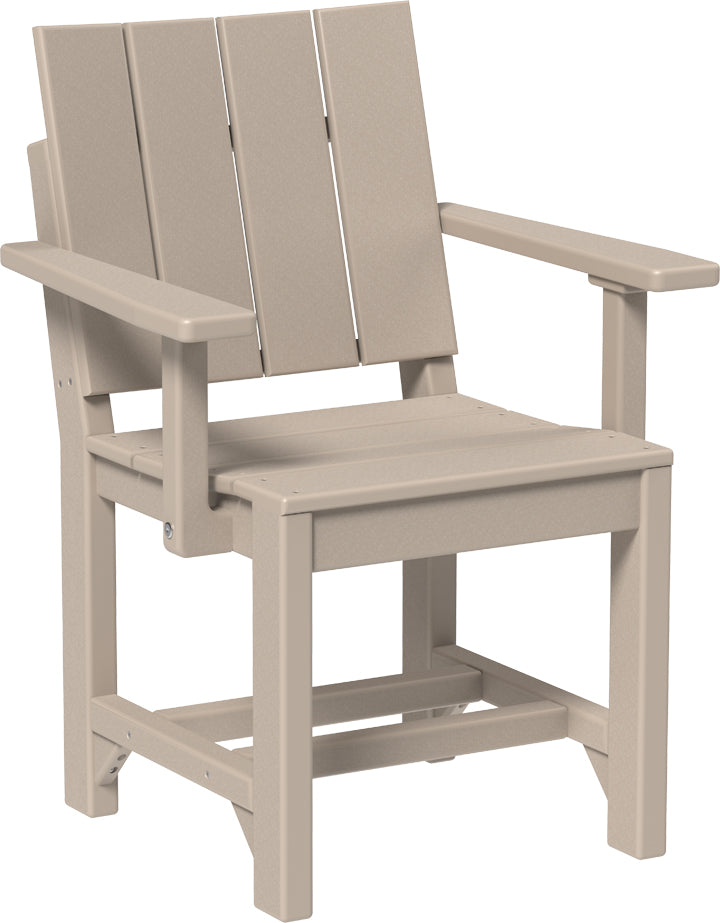 LuxCraft – Urban Arm Chair – Modern Outdoor Dining Chair with Armrests
