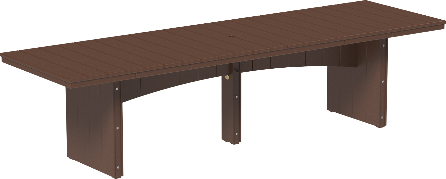 LuxCraft – Urban Dining Table 3’ x 10’ – Extra-Large Outdoor Bar Height Table
