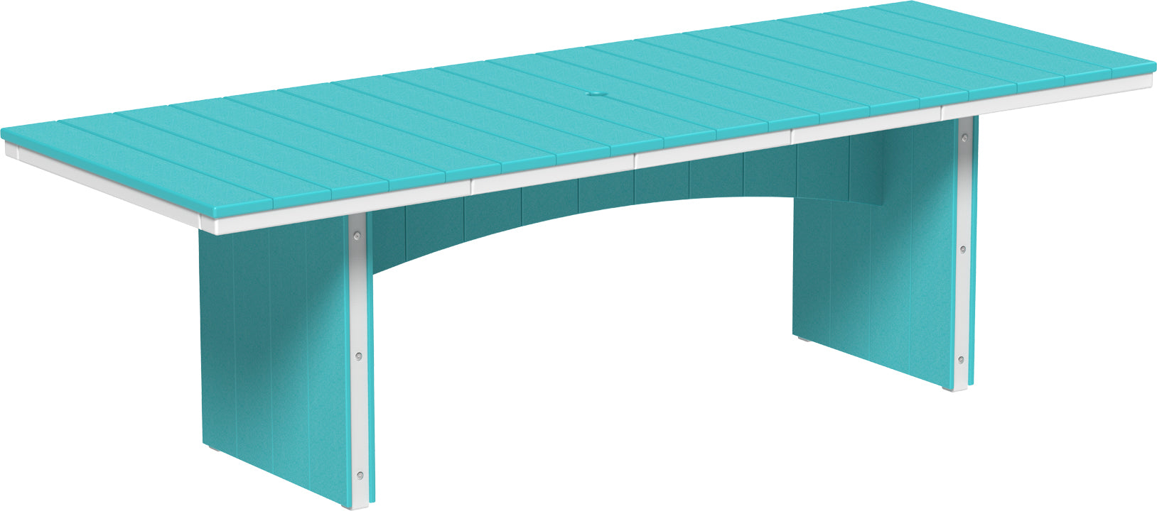 LuxCraft – Urban Dining Table 3′ x 8′ – Large Modern Patio Dining Table