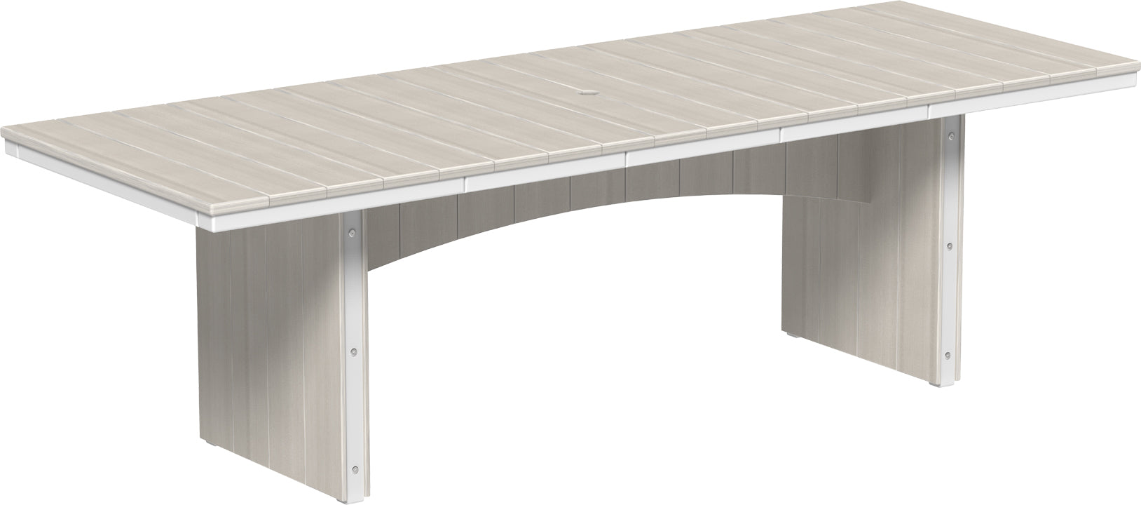 LuxCraft – Urban Dining Table 3′ x 8′ – Large Modern Patio Dining Table