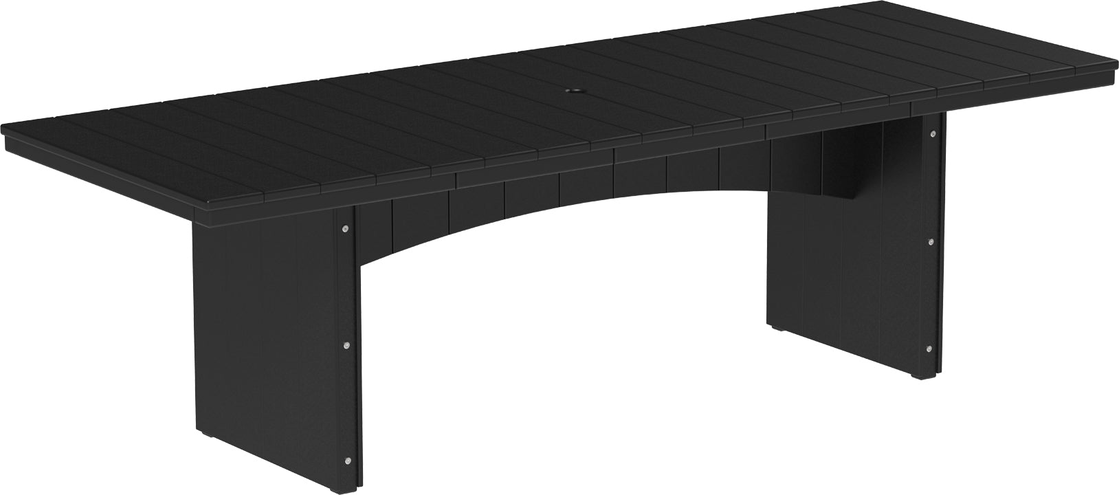 LuxCraft – Urban Dining Table 3′ x 8′ – Large Modern Patio Dining Table