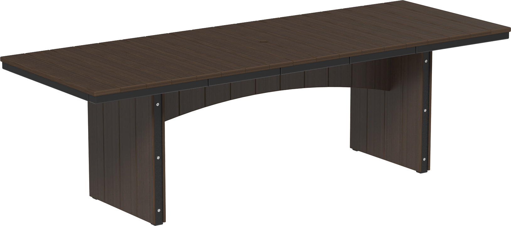 LuxCraft – Urban Dining Table 3′ x 8′ – Large Modern Patio Dining Table