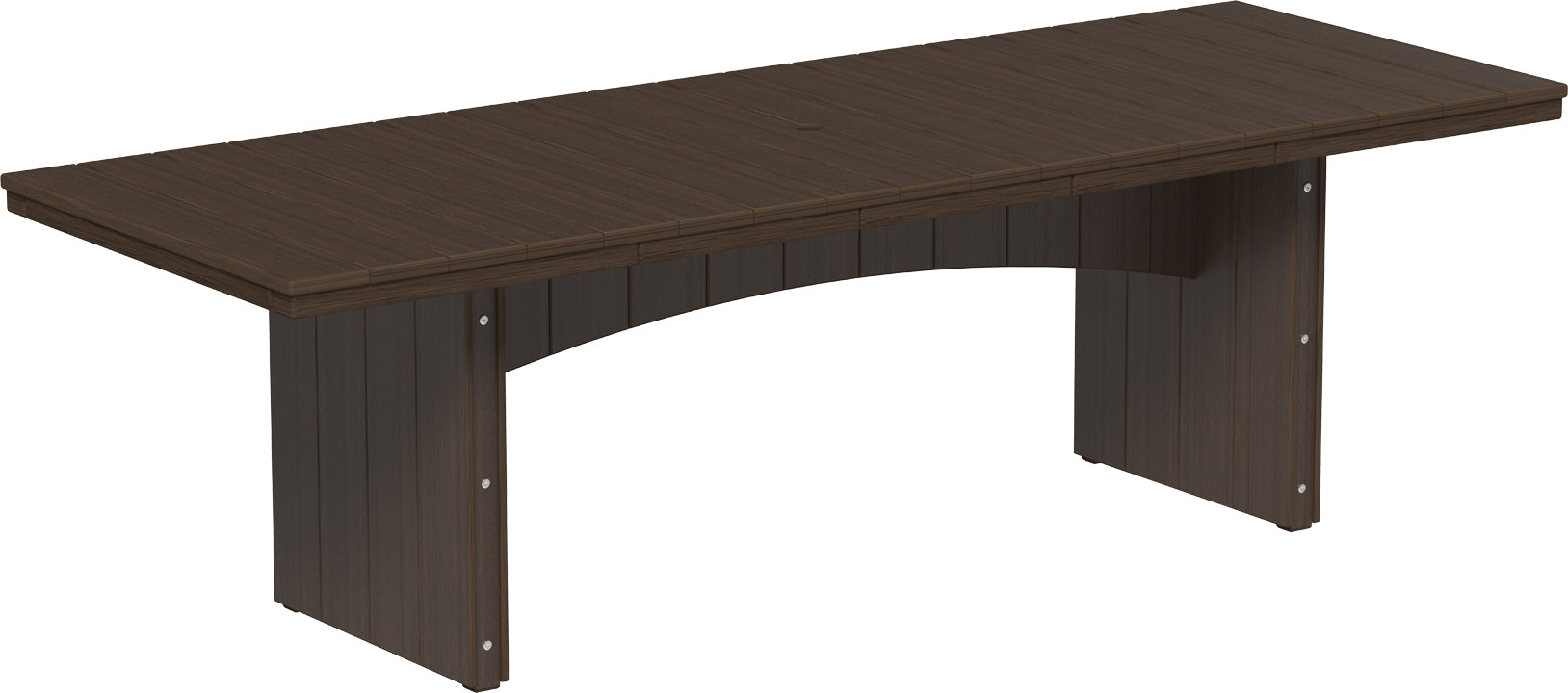 LuxCraft – Urban Dining Table 3′ x 8′ – Large Modern Patio Dining Table