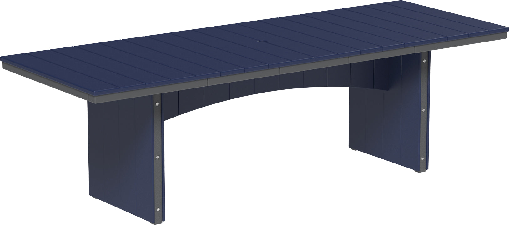 LuxCraft – Urban Dining Table 3′ x 8′ – Large Modern Patio Dining Table