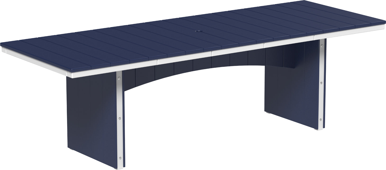 LuxCraft – Urban Dining Table 3′ x 8′ – Large Modern Patio Dining Table