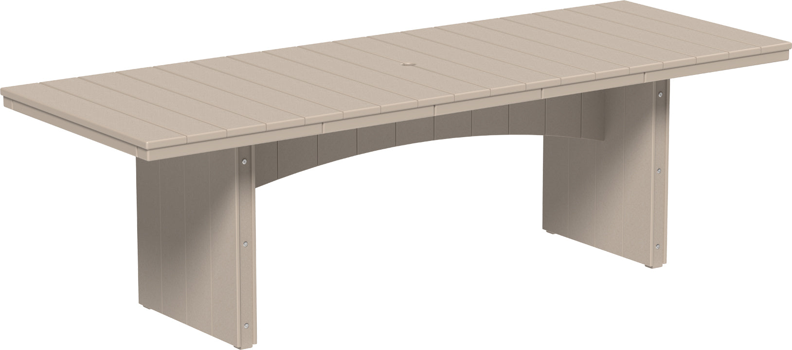 LuxCraft – Urban Dining Table 3′ x 8′ – Large Modern Patio Dining Table