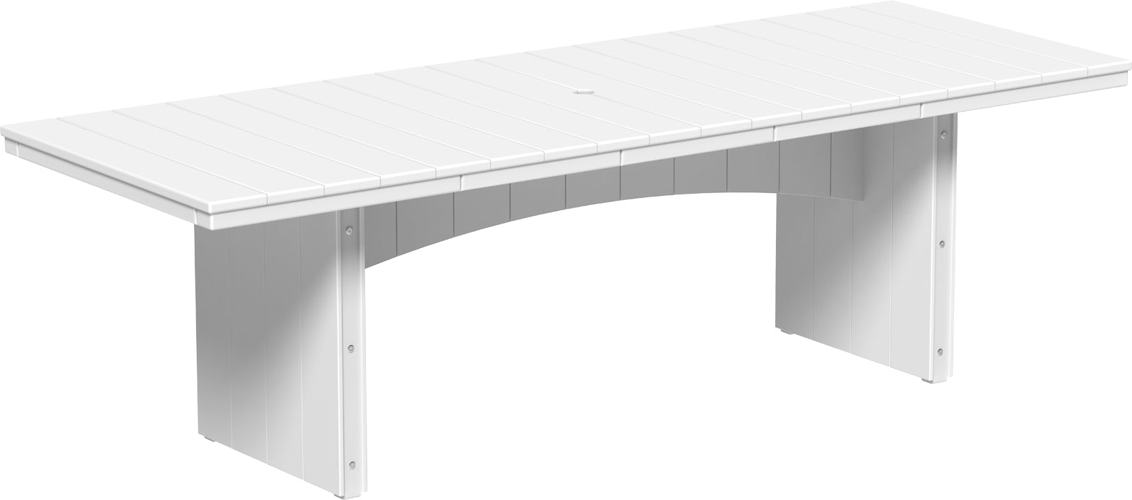 LuxCraft – Urban Dining Table 3′ x 8′ – Large Modern Patio Dining Table