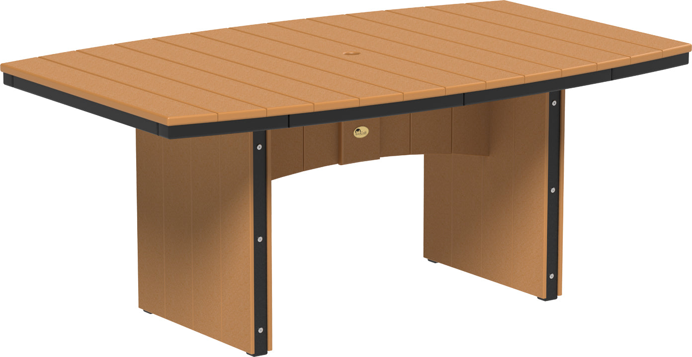 LuxCraft – Urban Dining Table 4′ x 6′ Oval – Contemporary Outdoor Patio Table