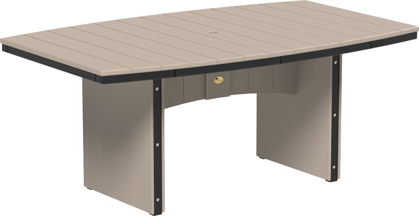 LuxCraft – Urban Dining Table 4′ x 6′ Oval – Contemporary Outdoor Patio Table