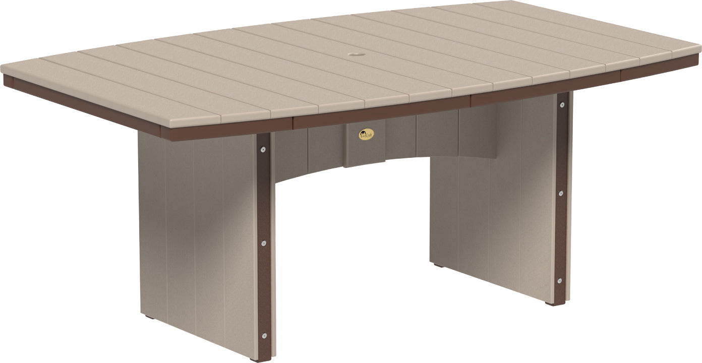 LuxCraft – Urban Dining Table 4′ x 6′ Oval – Contemporary Outdoor Patio Table