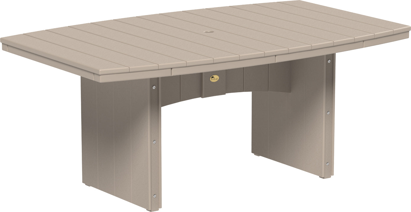 LuxCraft – Urban Dining Table 4′ x 6′ Oval – Contemporary Outdoor Patio Table