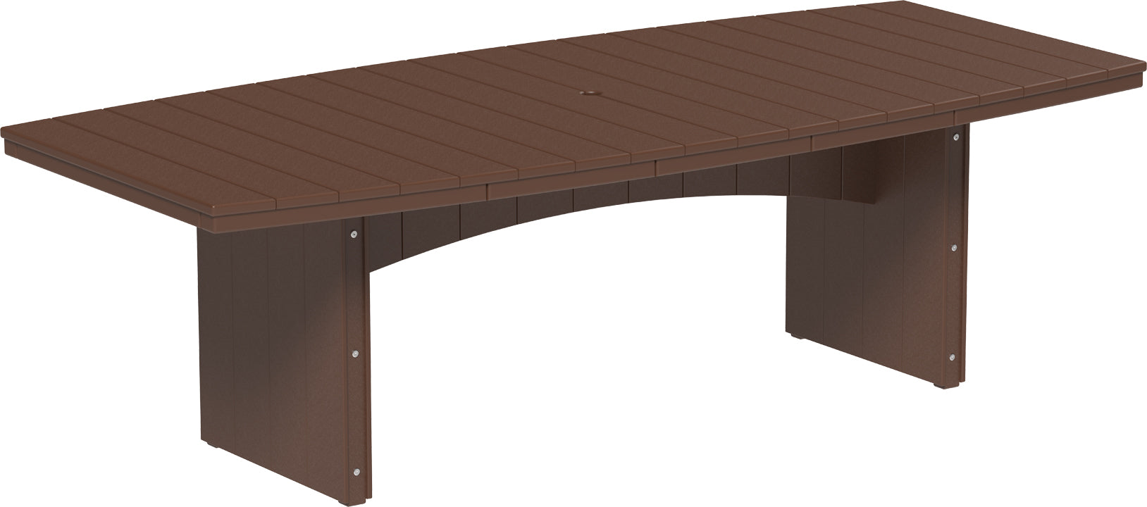 LuxCraft – Urban Dining Table 4′ x 8′ Oval – Large Outdoor Patio Table