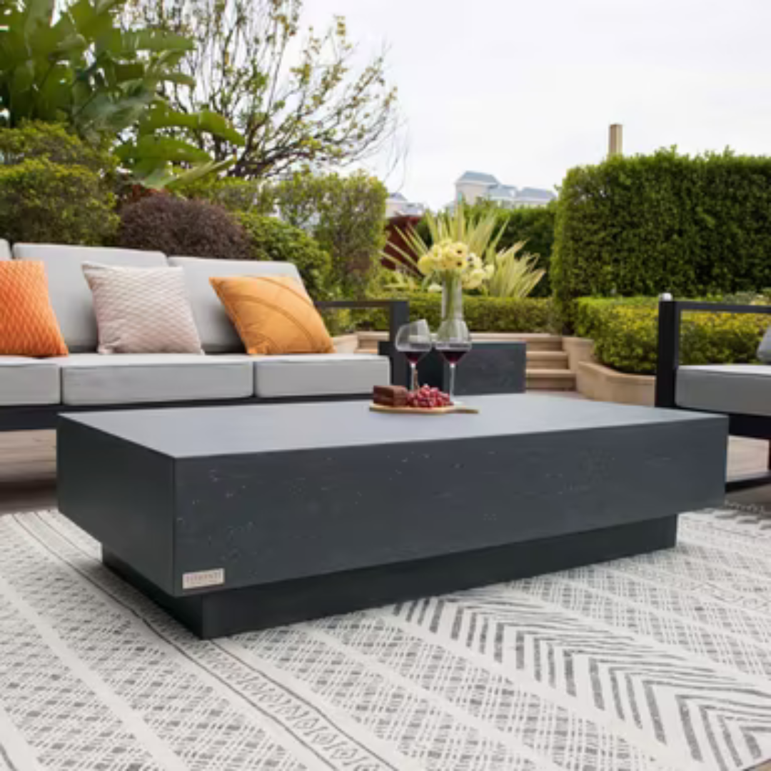 Elementi Tevere 60″ Rectangular Concrete Coffee Table