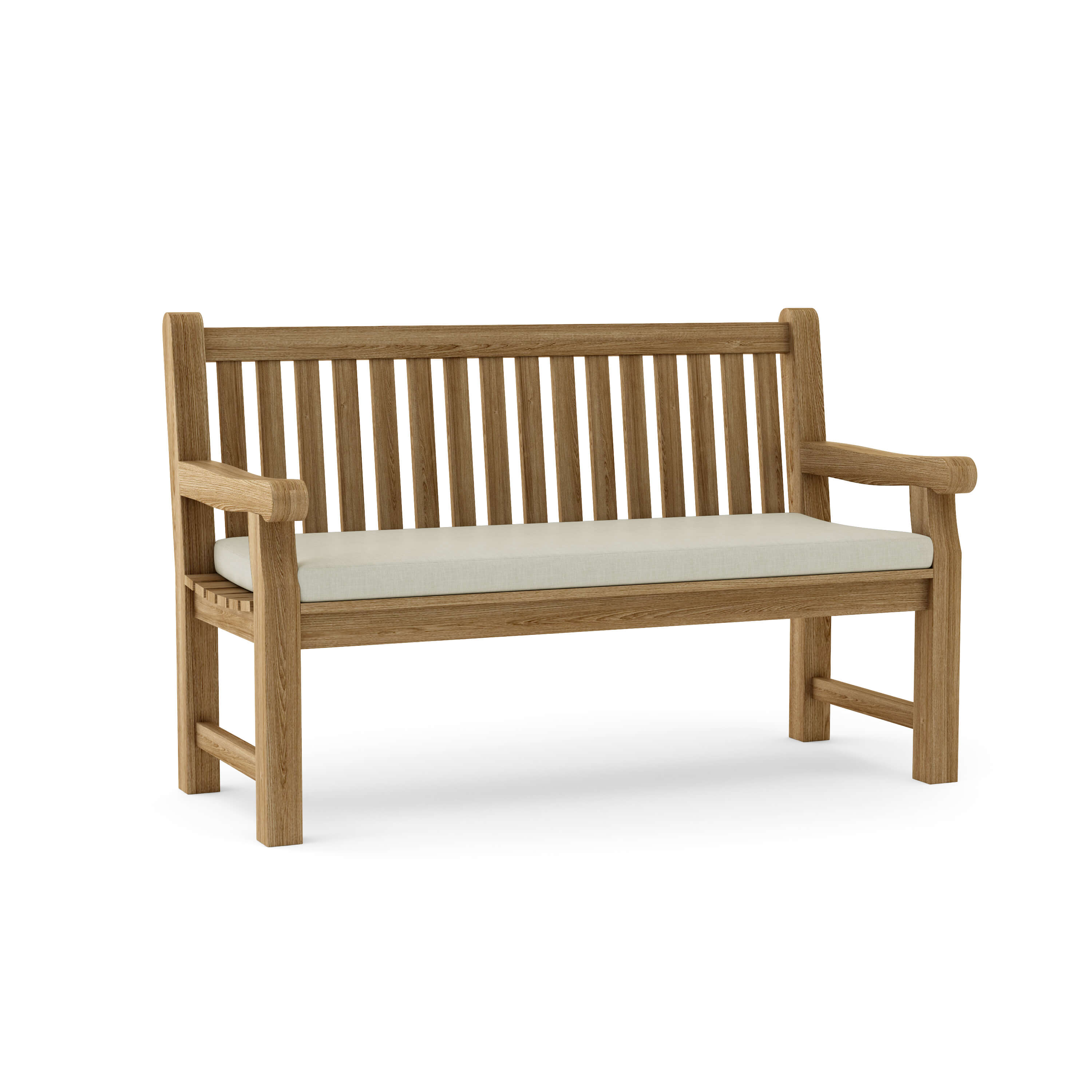 Anderson Teak Devonshire 3-Seater Extra Thick Bench – Solid Teak Outdoor Garden Bench