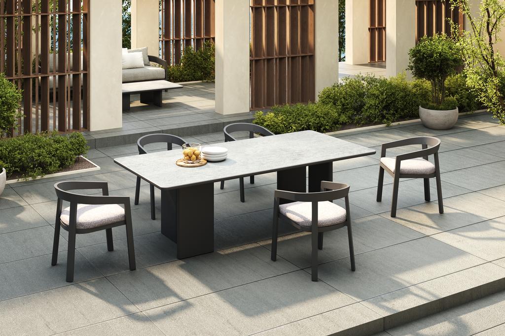 Vento Aluminium Dining Chair - Ambiance Image~~