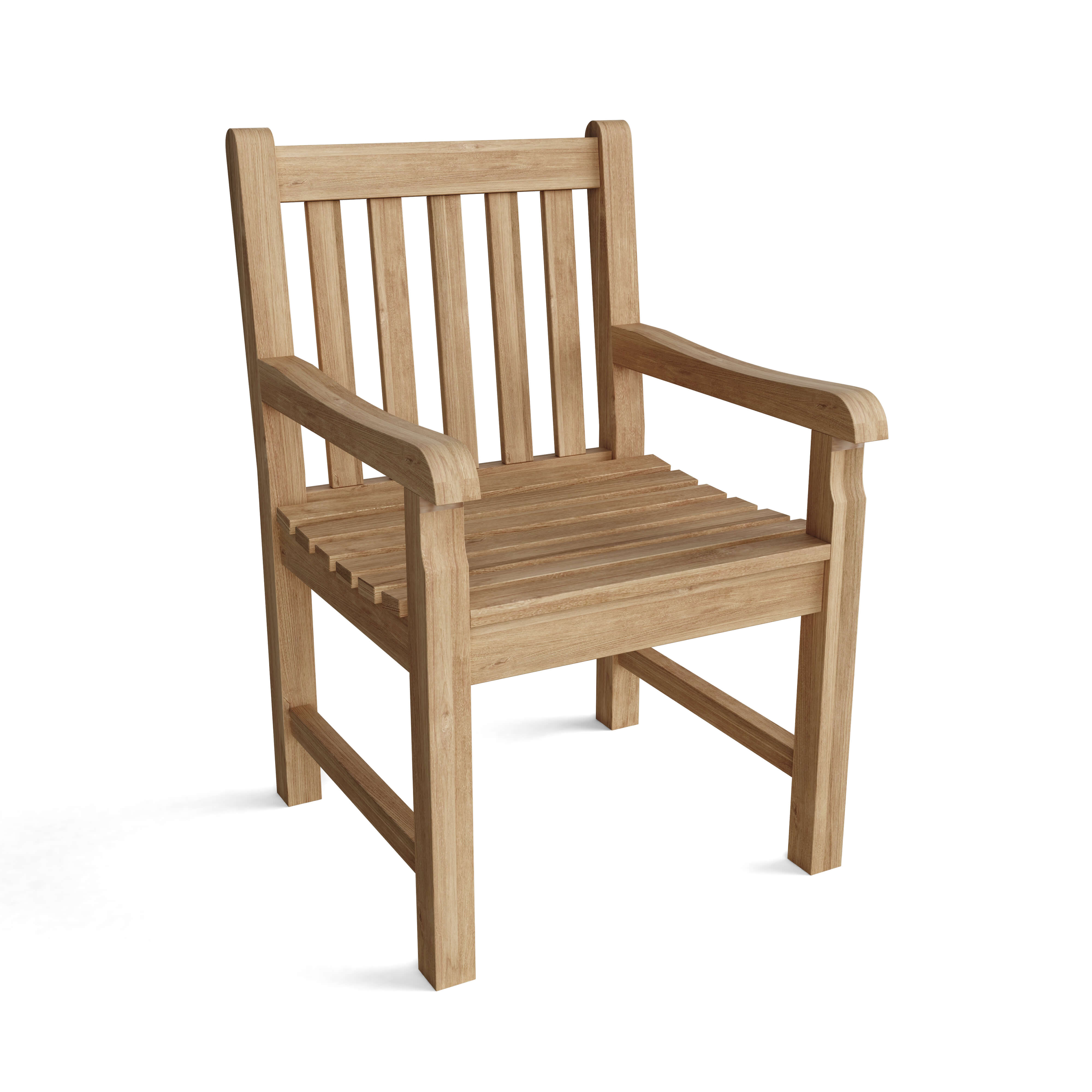 Anderson Teak Classic Dining Armchair – Solid Teak Outdoor Dining Seating