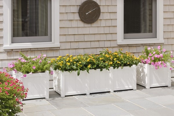 Seaside Wickford 18″ Square Outdoor Planter Extension