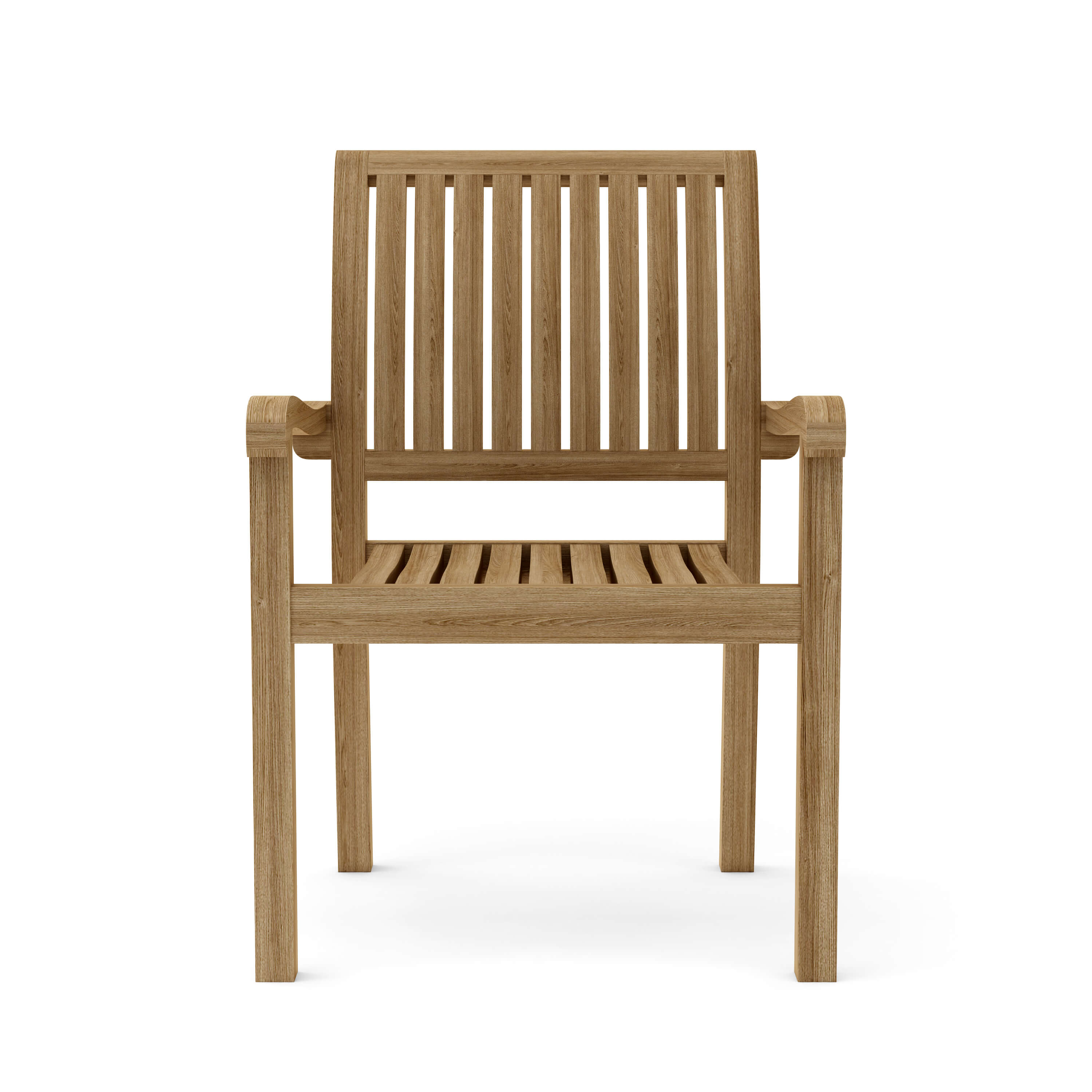 Anderson Teak Aspen Stacking Armchair(4-PCS) – Solid Teak Outdoor Seating