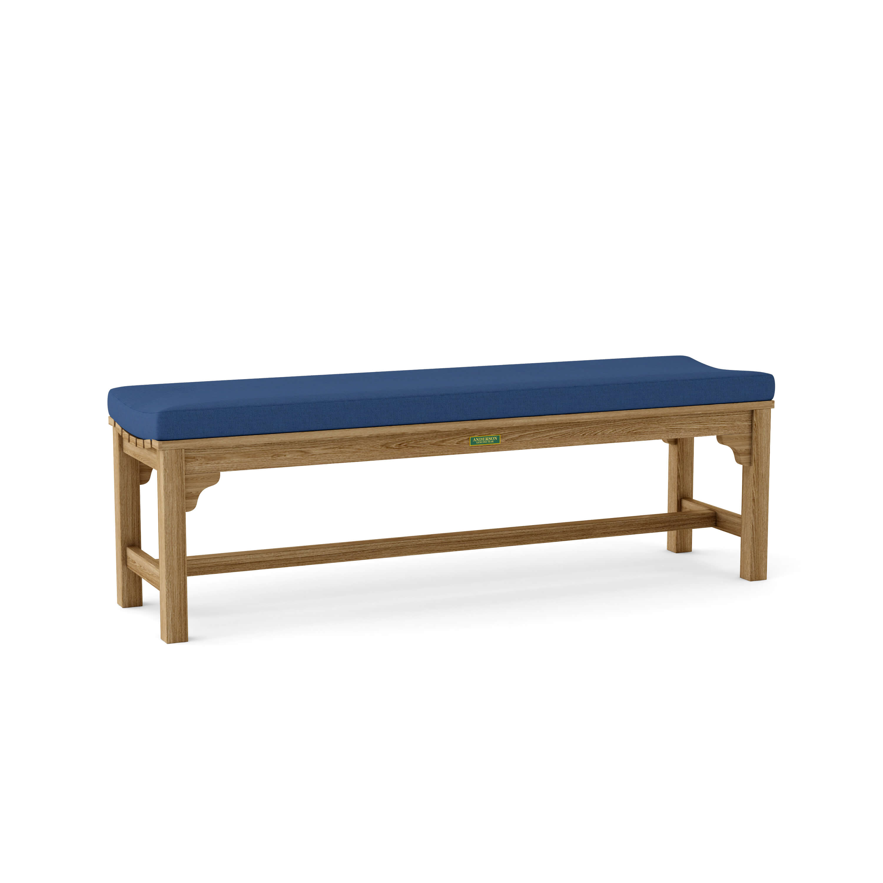 Anderson Teak – Hampton 63″ Backless Bench – Comfortable Teak Patio Seating