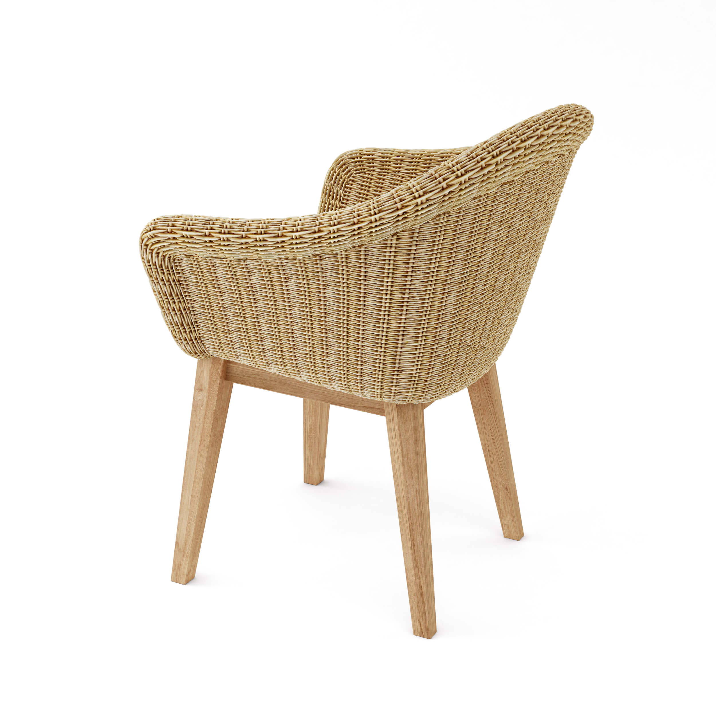 Anderson Teak Padua Chair – Teak & Wicker Outdoor Dining Seating