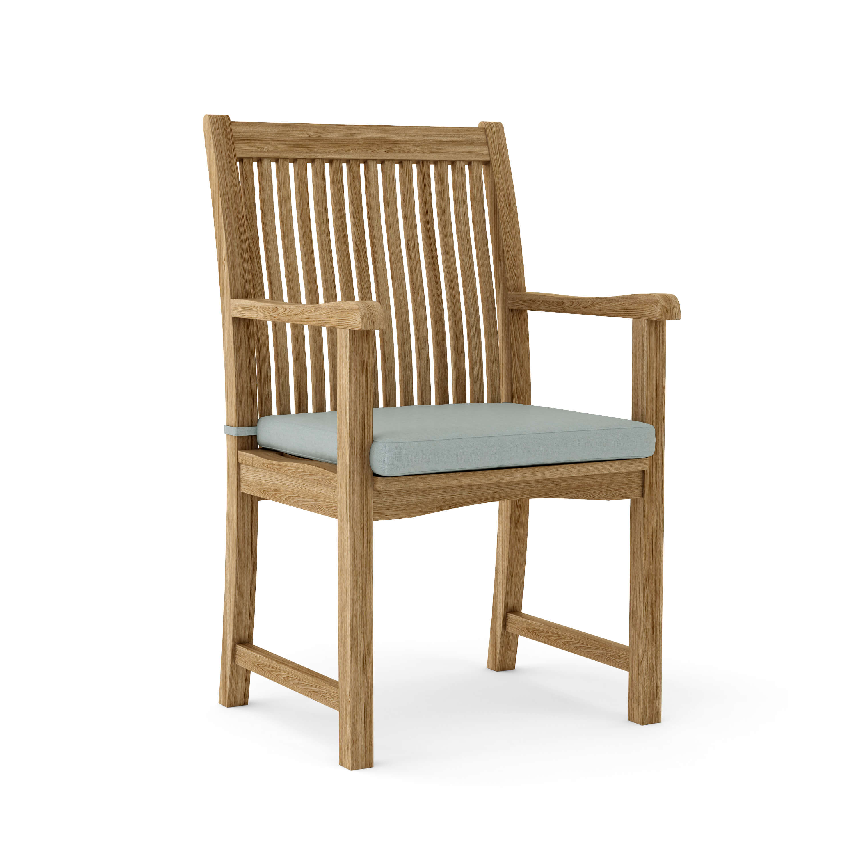 Anderson Teak Chicago Dining Armchair – Solid Teak Outdoor Patio Seating