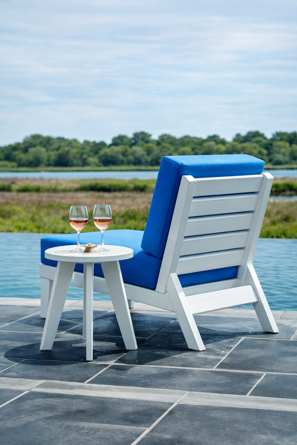Seaside DEX Armless Lounge Chair – Outdoor Patio Modular Seating