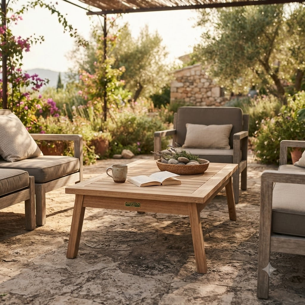 Anderson Teak Palermo Rectangular Coffee Table – Solid Teak Outdoor Patio Table