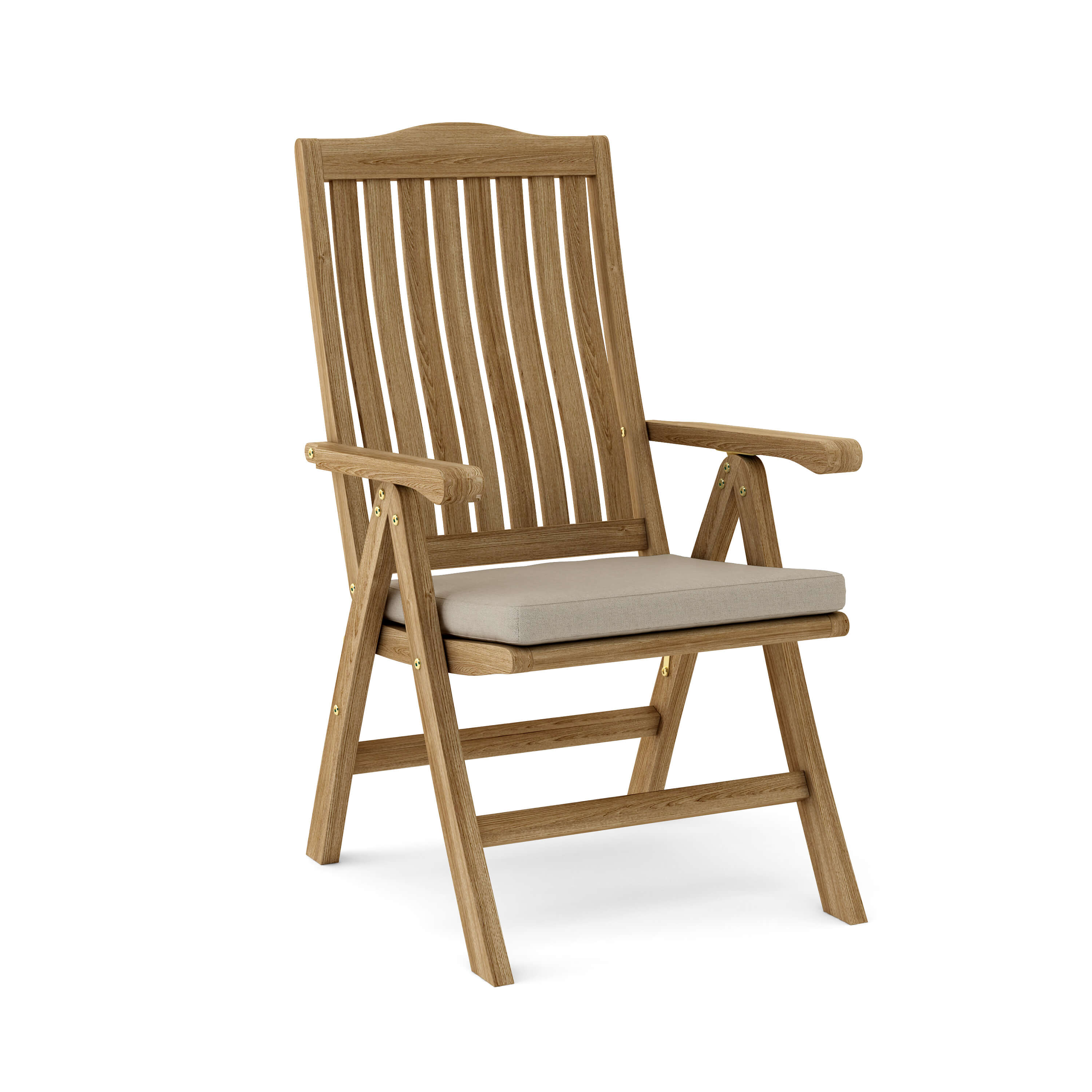Anderson Teak Katana 5-Position Reclining Armchair – Folding Teak Outdoor Seating