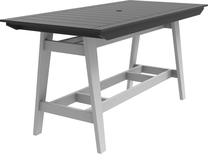 Seaside MAD Bar Table 40″ x 85″ – Modern Outdoor Bar Height Table